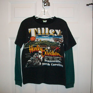 HARLEY DAVIDSON L/S THERMAL TEE SIZE 10 Youth